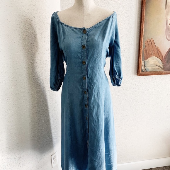 โ ZARA ROMANCE BUTTON DOWN DRESS โ - Picture 2 of 6